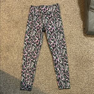 Stylish Pink and Black DKNY Leggings